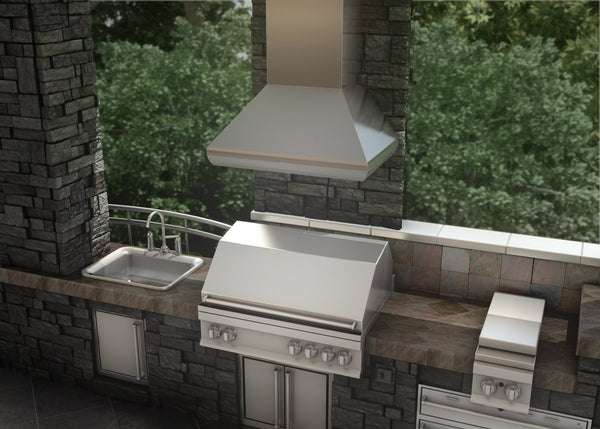 ZLINE 36" Professional Ducted Wall Mount Range Hood in Stainless Steel (687-36)