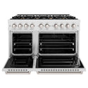 ZLINE 48 in. 6.7 cu. ft. Classic Double Oven Dual Fuel Range in Satin Stainless Steel with 8 Brass Burners (CDRS-BR-48)