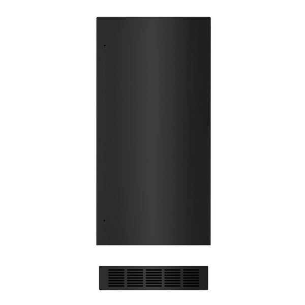 ZLINE 15 In. Touchstone Ice Maker Door Panel in Black Stainless Steel (IPO-BS-15)