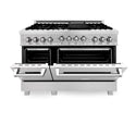 ZLINE 48 in. 6.0 cu. ft. Range with Natural Gas Stove and Natural Gas Oven in Fingerprint Resistant Stainless Steel (RGS-SN-48)