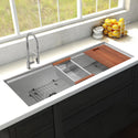 ZLINE 45 in. Garmisch Undermount Single Bowl Satin Stainless Steel Kitchen Sink with Bottom Grid and Accessories (SLS-45S)