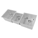 ZLINE 45 in. Breckenridge Undermount Triple Bowl Satin Stainless Steel Kitchen Sink with Bottom Grid (SLT-45S)