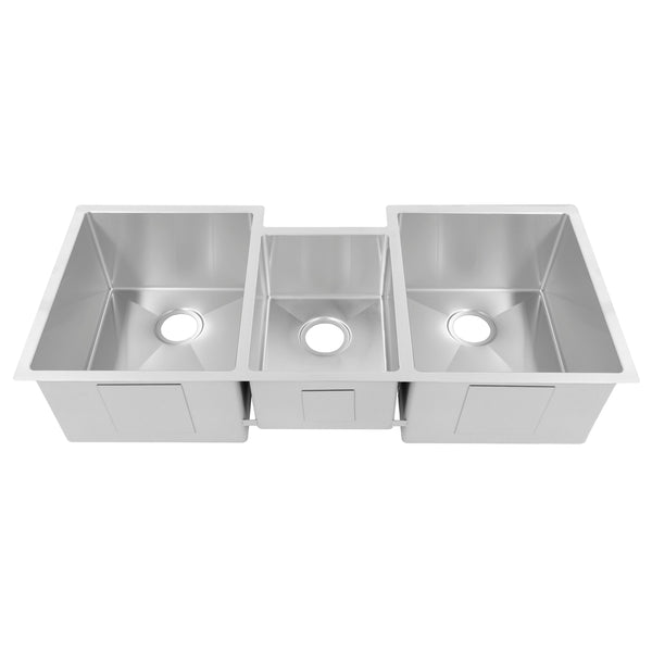 ZLINE 45 in. Breckenridge Undermount Triple Bowl Stainless Steel Kitchen Sink with Bottom Grid and Accessories (SLT-45)