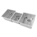ZLINE 45 in. Breckenridge Undermount Triple Bowl Stainless Steel Kitchen Sink with Bottom Grid and Accessories (SLT-45)