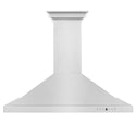 ZLINE 42" Convertible Vent Wall Mount Range Hood in Stainless Steel with Crown Molding (KBCRN-42)