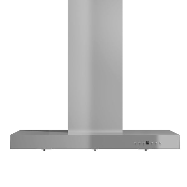 ZLINE 42" Convertible Vent Wall Mount Range Hood in Stainless Steel with Crown Molding (KECRN-42)