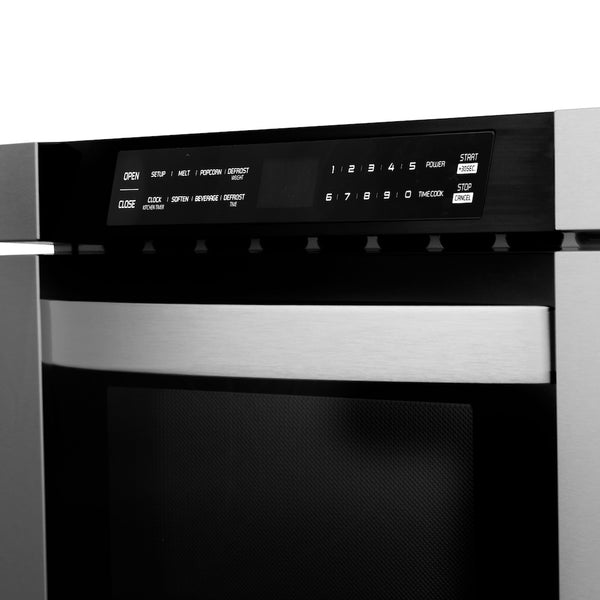 ZLINE 24 in. 1.2 cu. ft. Built-in Microwave Drawer in Stainless Steel (MWD-1)
