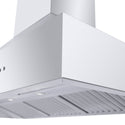 ZLINE 48" Professional Ducted Wall Mount Range Hood in Stainless Steel with Crown Molding (667CRN-48)