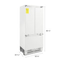 ZLINE 36 in. 19.6 cu. ft. Panel Ready French Door Built-In Bottom Freezer Refrigerator with Water Dispenser and Ice Maker (RBIV-36)
