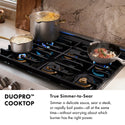 ZLINE Autograph Edition 48 in. 6.7 cu. ft. Paramount Dual Fuel Range with 8 Burner DuoPro™ Cooktop and Dual Ovens in Stainless Steel with Polished Gold Helix Handles and Accents (PSDRZ-48-KG)