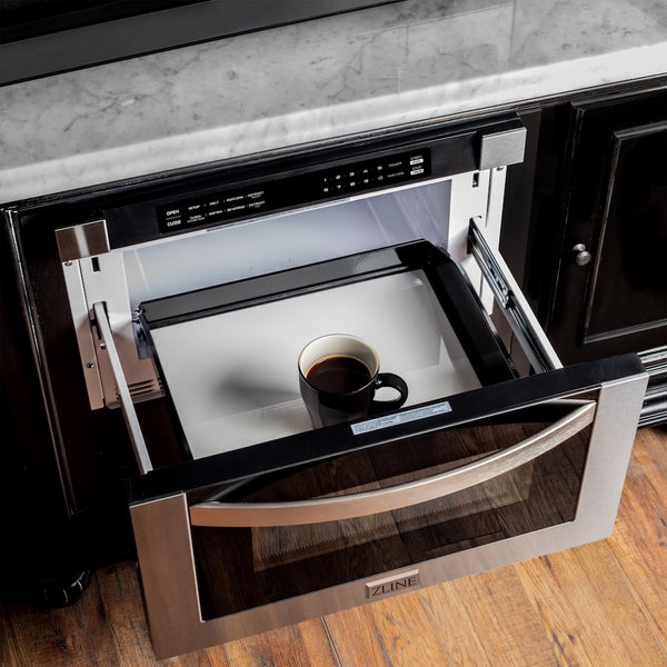 ZLINE 24 in. 1.2 cu. ft. Built-in Microwave Drawer in Stainless Steel (MWD-1)