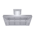 ZLINE 48" Professional Ducted Wall Mount Range Hood in Stainless Steel with Crown Molding (667CRN-48)