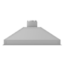 ZLINE 46 in. Ducted Wall Mount Range Hood Insert in Stainless Steel (698-46)