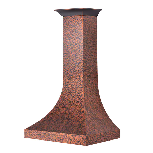 ZLINE 36" Designer Series Hand-Hammered Copper Finish Ducted Wall Range Hood (8632H-36)