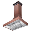 ZLINE 36" Designer Series Hand-Hammered Copper Finish Ducted Wall Range Hood (8632H-36)