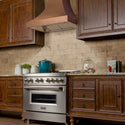 ZLINE 36" Designer Series Hand-Hammered Copper Finish Ducted Wall Range Hood (8632H-36)