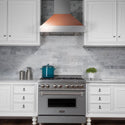 ZLINE Ducted Fingerprint Resistant Stainless Steel Range Hood with Copper Shell (8654C)-Range Hoods- ZLINE Kitchen and Bath