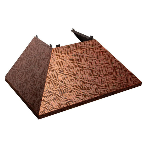 ZLINE Ducted Fingerprint Resistant Stainless Steel Range Hood with Hand-Hammered Copper Shell (8654HH)-Range Hoods- ZLINE Kitchen and Bath