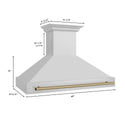 ZLINE Autograph Edition Range Hood (8654STZ) dimensions.