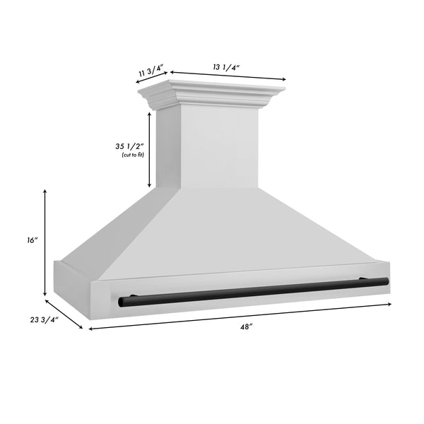 ZLINE Autograph Edition Range Hood (8654STZ) dimensions.