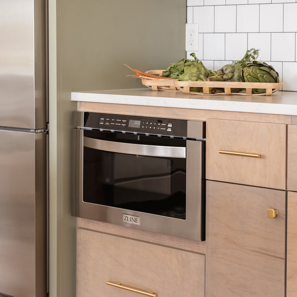 ZLINE 24 in. 1.2 cu. ft. Built-in Microwave Drawer in Stainless Steel (MWD-1)