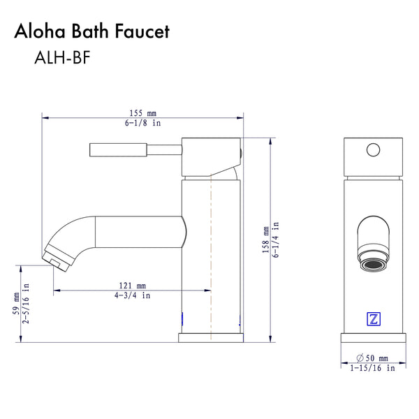 ZLINE Autograph Edition Aloha Bath Faucet in Polished Gold (ALH-BF-PG)