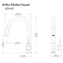 ZLINE Arthur Kitchen Faucet in Chrome (ATH-KF-CH)