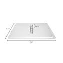 ZLINE Bliss 16 in. Rainfall Shower Head in Chrome (BLS-H16-CH) dimensional diagram.