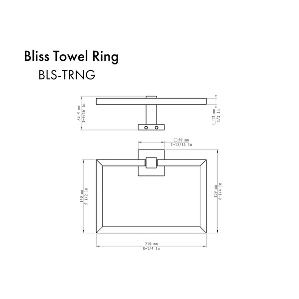 ZLINE Bliss Towel Ring in Brushed Nickel (BLS-TRNG-BN)