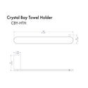ZLINE Crystal Bay Towel Holder in Brushed Nickel (CBY-HTH-BN)