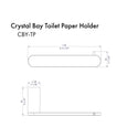 ZLINE Crystal Bay Toilet Paper Holder in Brushed Nickel (CBY-TP-BN)