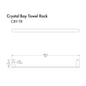 ZLINE Crystal Bay Towel Rail in Brushed Nickel (CBY-TR-BN)