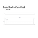 ZLINE Crystal Bay Towel Rail in Matte Black (CBY-TR-MB)