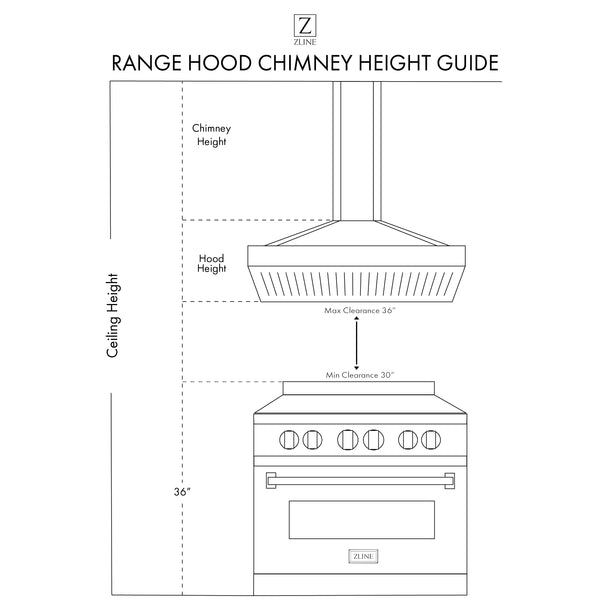 ZLINE 30" Convertible Vent Wooden Island Mount Range Hood in Cottage White (KBiTT-30)