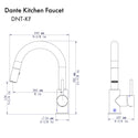 ZLINE Dante Kitchen Faucet in Chrome (DNT-KF-CH)