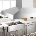 ZLINE Island Mount Range Hood in Stainless Steel with Built-in ZLINE CrownSound Bluetooth Speakers (KL3iCRN-BT)-Range Hoods- ZLINE Kitchen and Bath