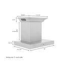 24" ZLINE CrownSound™Ducted Vent Wall Mount Range Hood in Stainless Steel with Built-in Bluetooth Speakers (KECRN-BT-24)