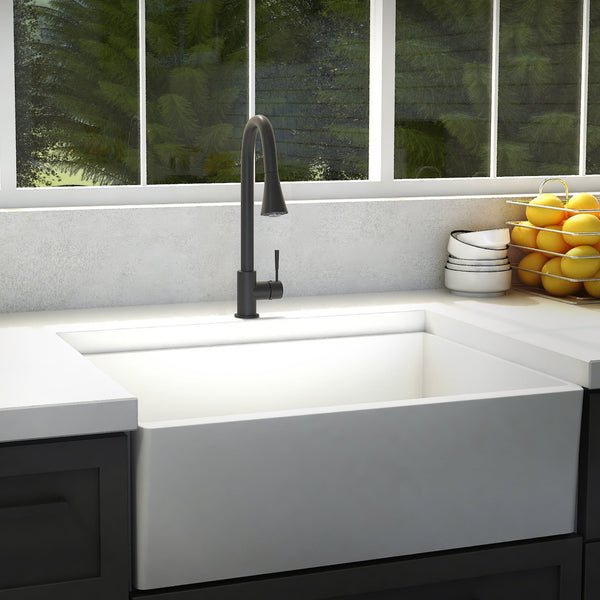 ZLINE Edison Kitchen Faucet in Matte Black (EDS-KF-MB)