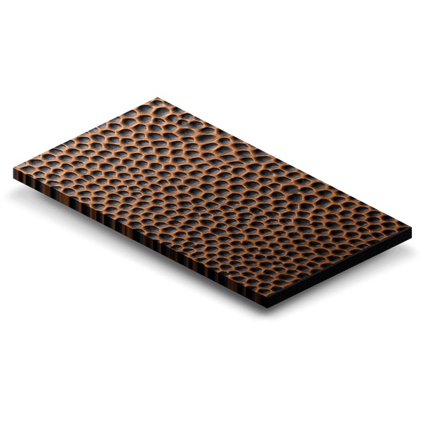 3 x 5 Hand-Hammered Copper Sample (CS-H)