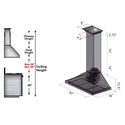24" ZLINE CrownSound™Ducted Vent Wall Mount Range Hood in Stainless Steel with Built-in Bluetooth Speakers (KBCRN-BT-24)
