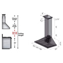36" ZLINE CrownSound™Ducted Vent Wall Mount Range Hood in Stainless Steel with Built-in Bluetooth Speakers (KBCRN-BT-36)