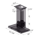36" ZLINE CrownSound™Ducted Vent Wall Mount Range Hood in Stainless Steel with Built-in Bluetooth Speakers (KECRN-BT-36)