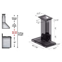 48" ZLINE CrownSound™Ducted Vent Wall Mount Range Hood in Stainless Steel with Built-in Bluetooth Speakers (KECRN-BT-48)