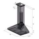 ZLINE 30" Convertible Vent Convertible Vent Wall Mount Range Hood in Stainless Steel with Crown Molding (KL3CRN-30)