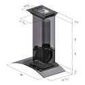 ZLINE 36" Convertible Vent Wall Mount Range Hood in Stainless Steel & Glass with Crown Molding (KZCRN-36)