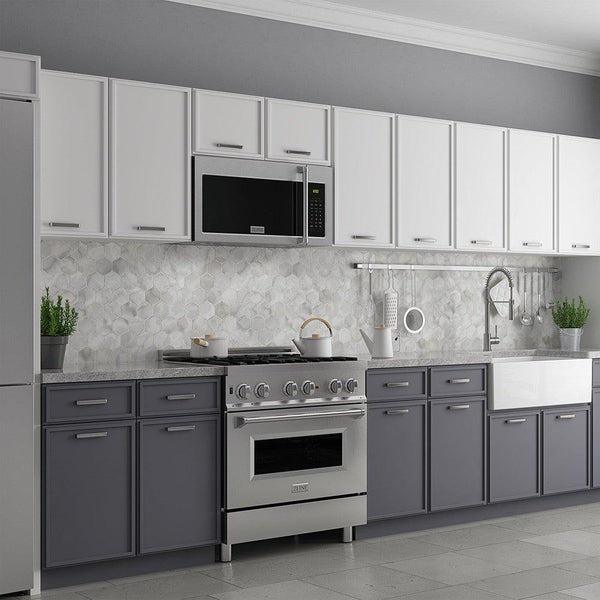 ZLINE 30 in. Over the Range Convection Microwave (MWO-OTR-H-SS) pairs unmatched performance with timeless style