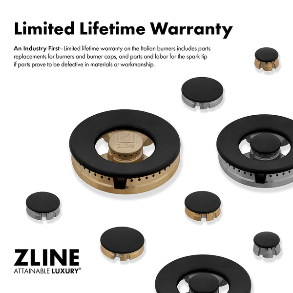ZLINE 30 in. Classic Gas Rangetop with 4 Burners and Porcelain Cooktop in Stainless Steel (RT30)