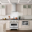 ZLINE Autograph Edition 30 in. 4.0 cu. ft. Dual Fuel Range with Gas Stove and Electric Oven in Stainless Steel with Champagne Bronze Accents (RAZ-30-CB)-Ranges-RAZ-30-CB ZLINE Kitchen and Bath