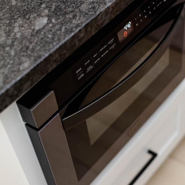 ZLINE 24 in. 1.2 cu. ft. Built-in Microwave Drawer in Black Stainless Steel (MWD-1-BS)