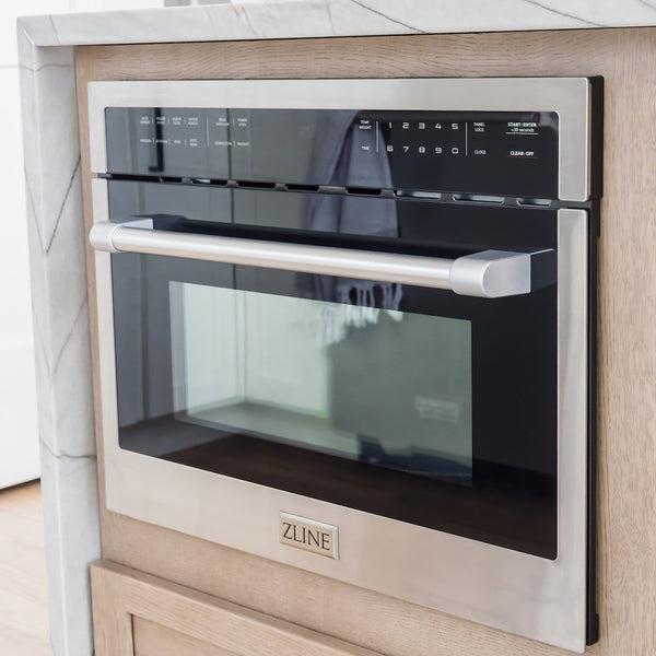 ZLINE 24 in. 1.6 cu. ft. Built-in Convection Microwave Oven in Stainless Steel with Speed and Sensor Cooking (MWO-24)